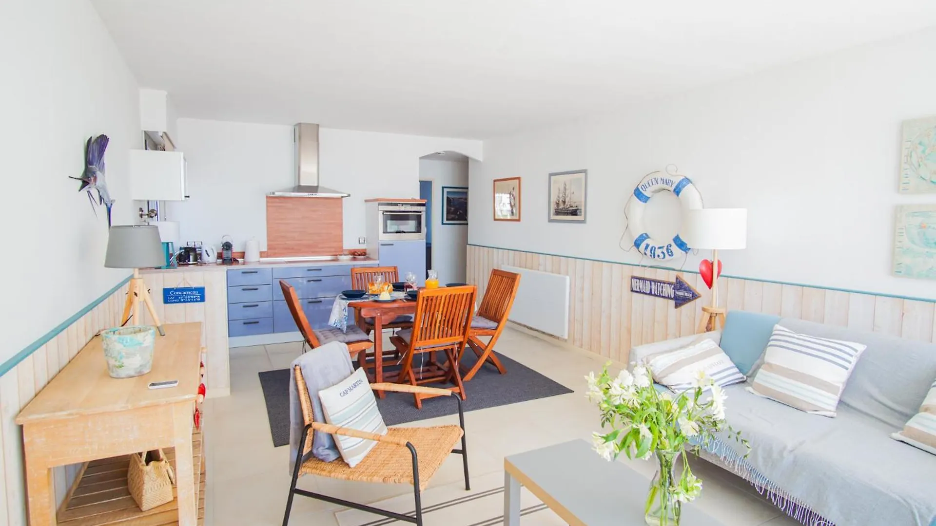-Te Moana- Beau T2 Bis Surplombant La Mer Avec Parking Concarneau